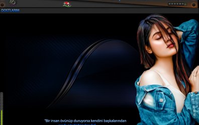 bir insan övünüp